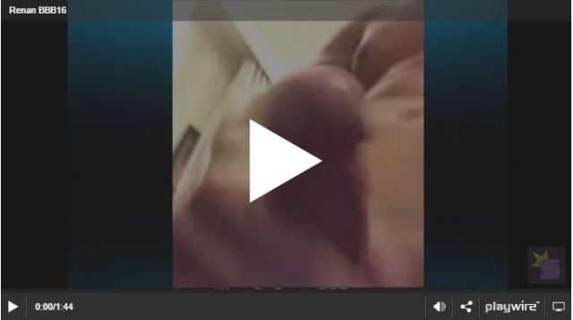 Veja o vídeo intimo de renan do bbb16 batendo punheta na cam