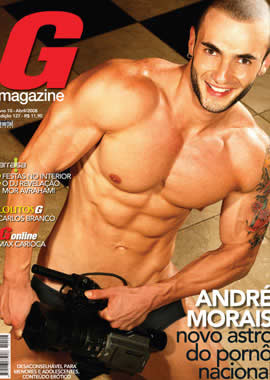 Andre Morais pelado na Revista G Magazine
