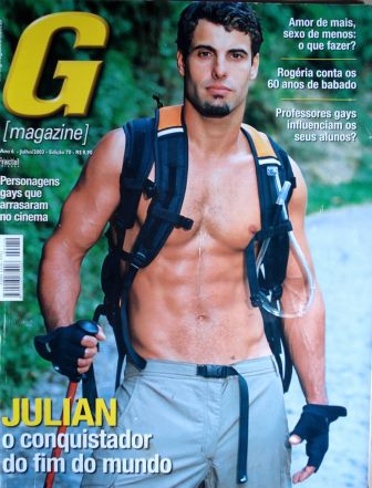Julian Righetto pelado na Revista G Magazine