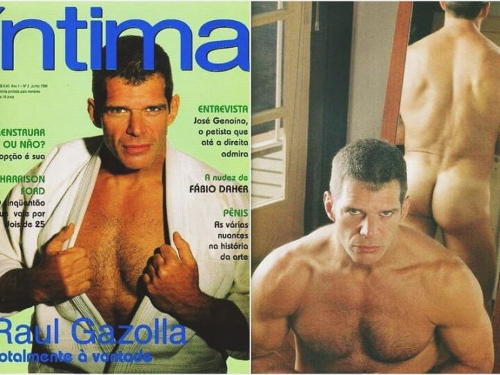 Raul Gazolla pelado na Revista Íntima totalmente a vontade