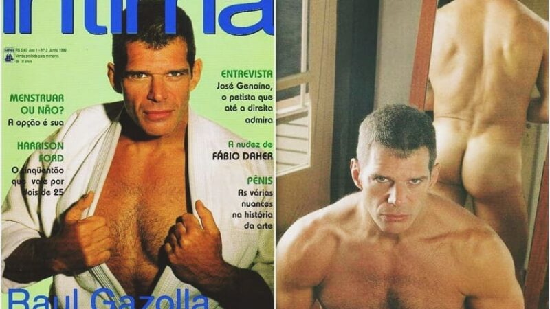 Raul Gazolla pelado na Revista Íntima totalmente a vontade